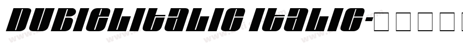 DubielItalic Italic字体转换